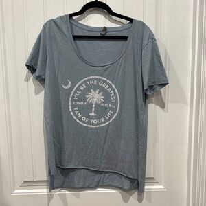 Edwin McCain Women's Blue Graphic Tee